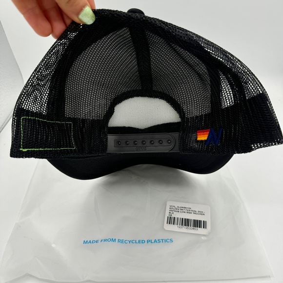 NWT Aviator Nation Golden Sky 2014 Festival Trucker Hat Cap Black Country Music - Picture 16 of 16